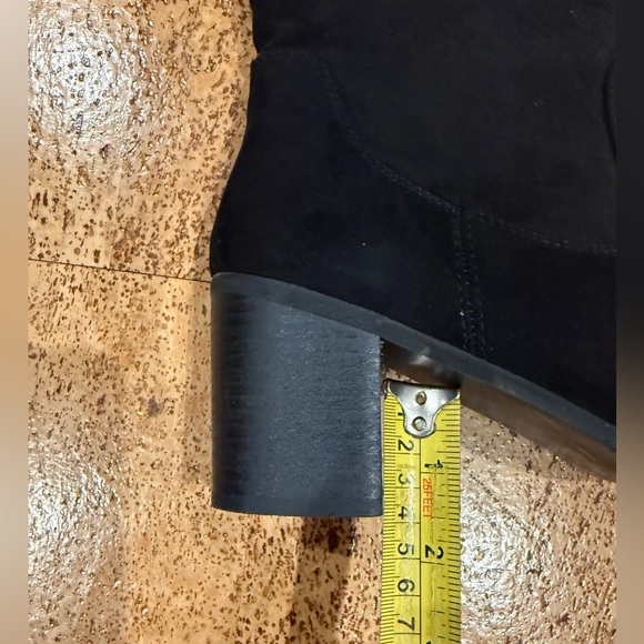 JustFab Alle Block Heel Elegant Black Over-the-Knee Boots Size Women’s 8 - Picture 6 of 16